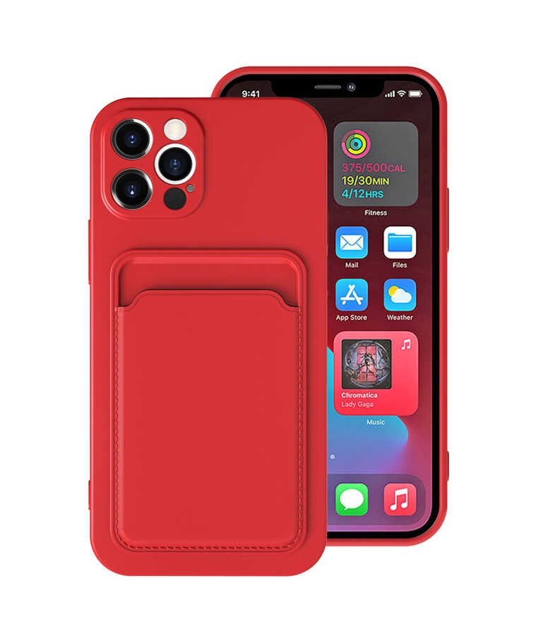 Apple iPhone 12 Pro Kılıf Zore Ofix Kapak Koyu Turuncu