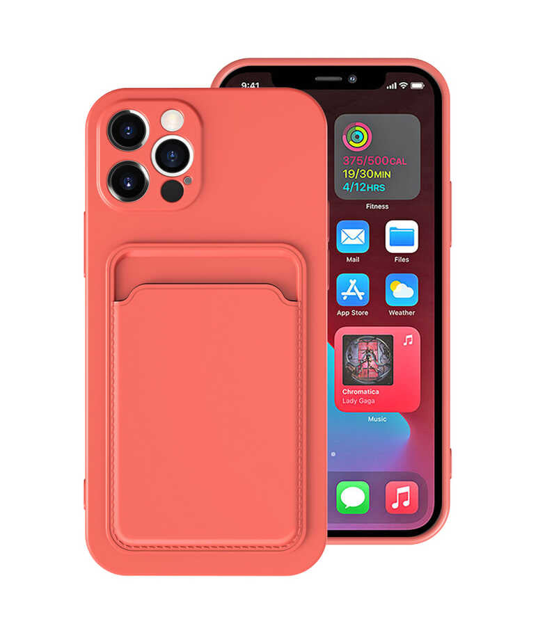 Apple iPhone 12 Pro Kılıf Zore Ofix Kapak Koyu Turuncu