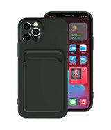 Apple iPhone 12 Pro Kılıf Zore Ofix Kapak Koyu Yeşil