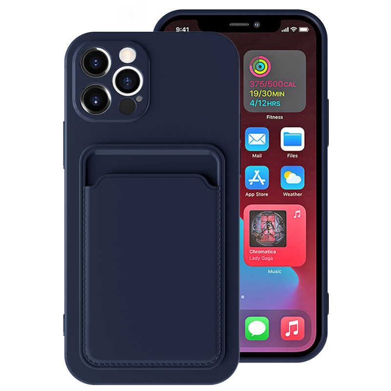 Apple iPhone 12 Pro Kılıf Zore Ofix Kapak Lacivert