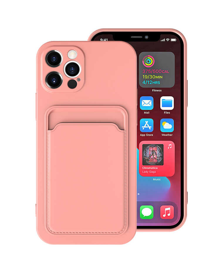 Apple iPhone 12 Pro Kılıf Zore Ofix Kapak Pembe