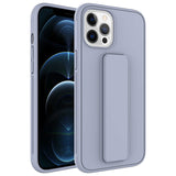 Apple iPhone 12 Pro Kılıf Zore Qstand Kapak Gri