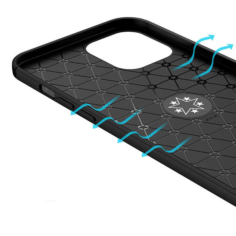 Apple iPhone 12 Pro Kılıf Zore Ravel Silikon Kapak Kırmızı