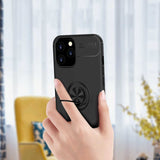 Apple iPhone 12 Pro Kılıf Zore Ravel Silikon Kapak Siyah-Kırmızı
