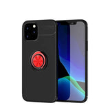 Apple iPhone 12 Pro Kılıf Zore Ravel Silikon Kapak Siyah-Kırmızı