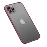 Apple iPhone 12 Pro Kılıf Zore Retro Kapak Koyu Mor