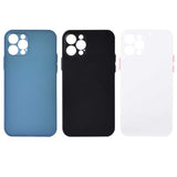 Apple iPhone 12 Pro Kılıf Zore Slims Kapak Saks Mavi