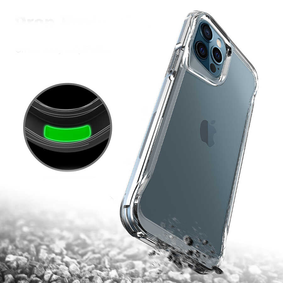 Apple iPhone 12 Pro Kılıf Zore T-Max Kapak Renksiz