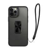 Apple iPhone 12 Pro Kılıf Zore V-Bax Kapak Siyah