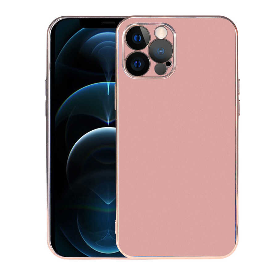Apple iPhone 12 Pro Kılıf Zore Viyana Kapak Rose Gold