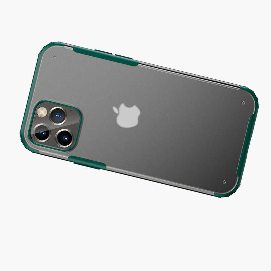 Apple iPhone 12 Pro Kılıf Zore Volks Kapak Koyu Yeşil