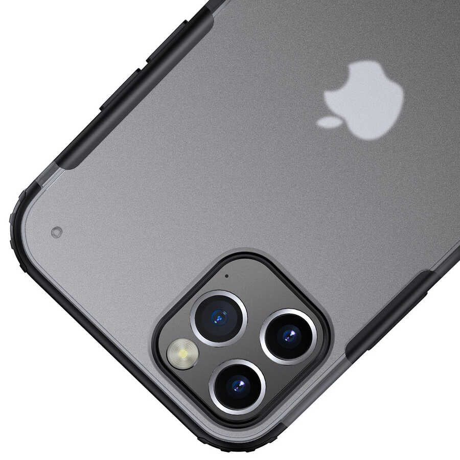 Apple iPhone 12 Pro Kılıf Zore Volks Kapak Siyah