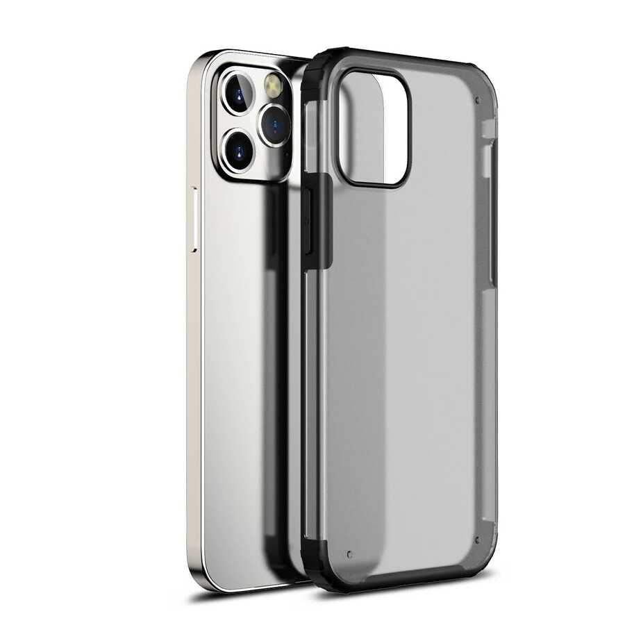 Apple iPhone 12 Pro Kılıf Zore Volks Kapak Siyah