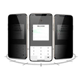 Apple iPhone 12 Pro Max Davin 5D Privacy Cam Ekran Koruyucu Siyah
