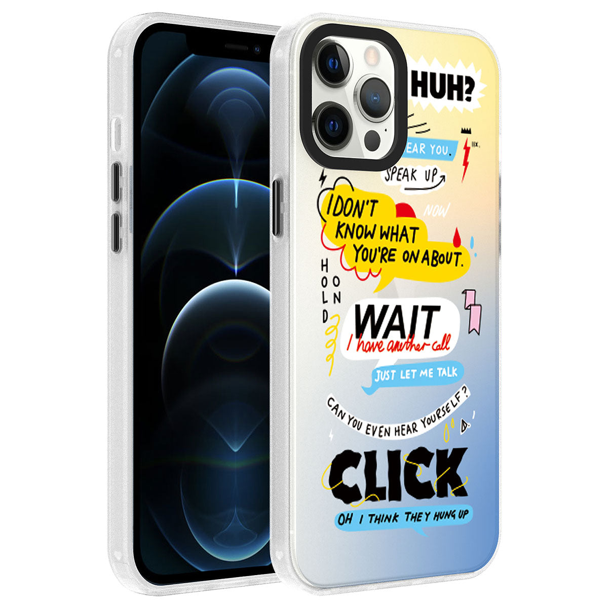Apple iPhone 12 Pro Max Kılıf Desenli Zore Dragon Sert Kapak Kelimeler