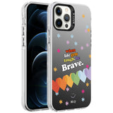 Apple iPhone 12 Pro Max Kılıf Desenli Zore Silver Sert Kapak Kalp