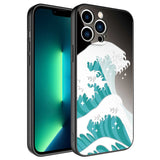 Apple iPhone 12 Pro Max Kılıf Kamera Korumalı Desenli Sert Silikon Zore Epoksi Kapak NO9