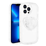 Apple iPhone 12 Pro Max Kılıf Kamera Korumalı Pop Soketli Renkli Zore Ofro Kapak Beyaz
