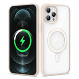 Apple iPhone 12 Pro Max Kılıf M-safe Wireless Şarj Özellikli Silikon Zore Ege Kapak Pembe