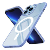 Apple iPhone 12 Pro Max Kılıf Wireless Şarj Özellikli Zore Krom M-safe Silikon Kapak Renksiz