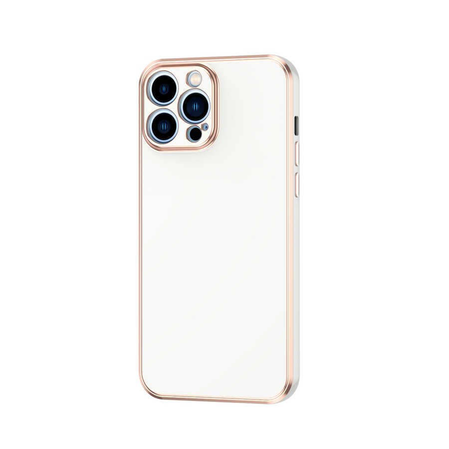Apple iPhone 12 Pro Max Kılıf Zore Bark Kapak Beyaz