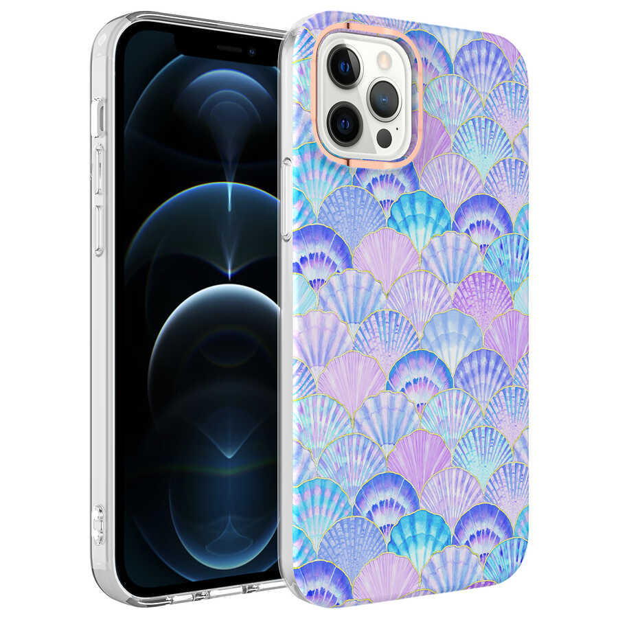 Apple iPhone 12 Pro Max Kılıf Zore Bella Kapak Lila