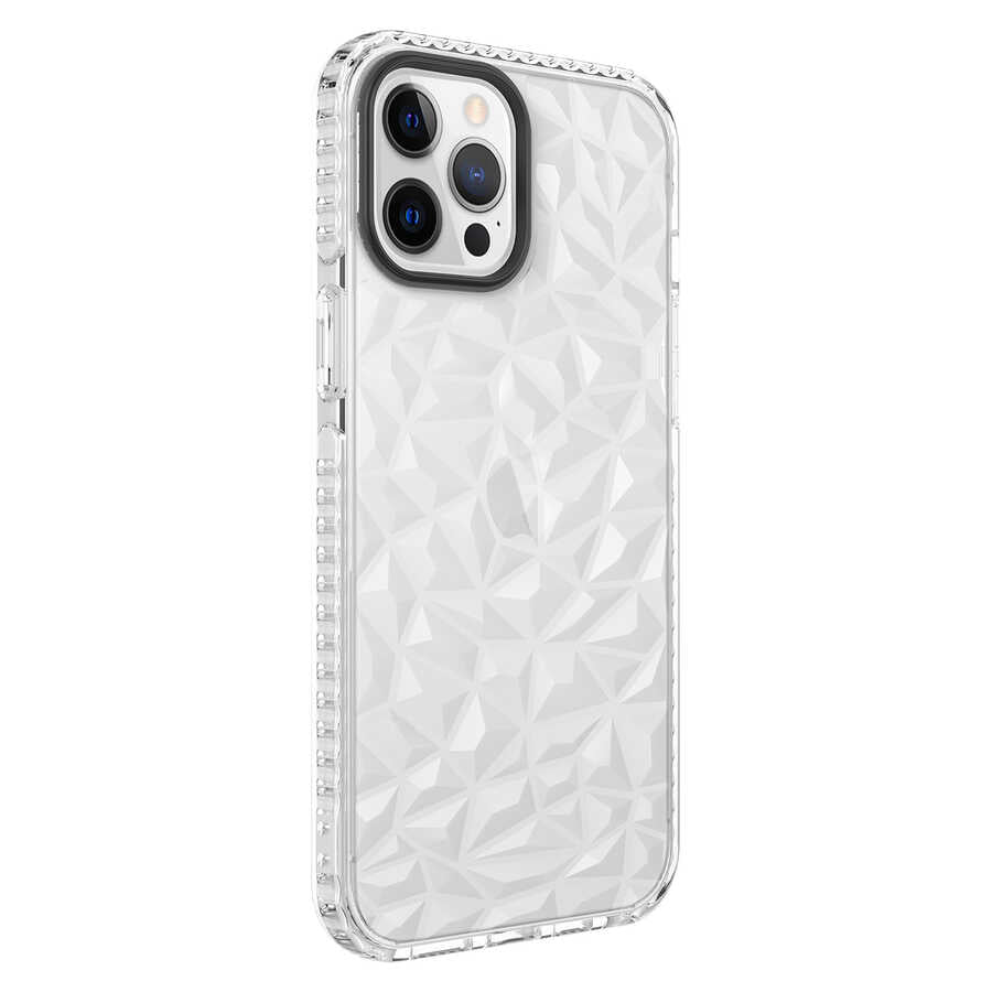 Apple iPhone 12 Pro Max Kılıf Zore Buzz Kapak Beyaz