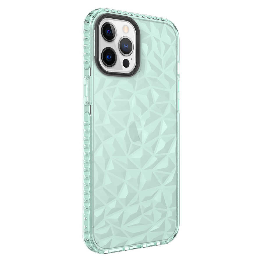 Apple iPhone 12 Pro Max Kılıf Zore Buzz Kapak Yeşil