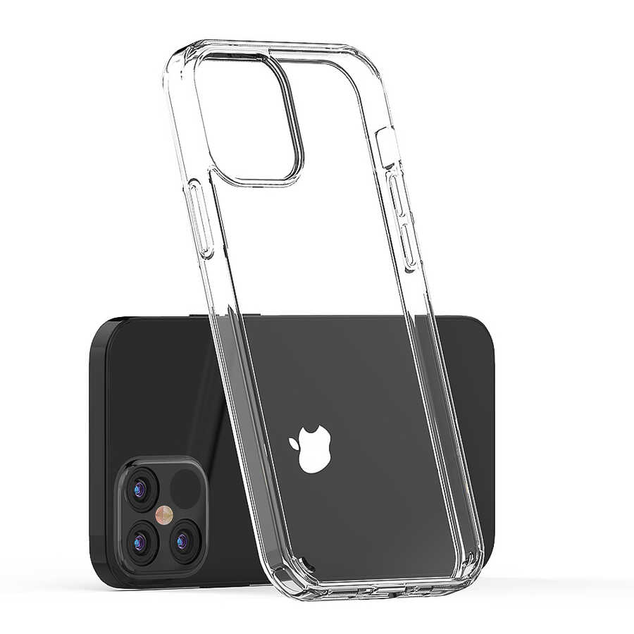 Apple iPhone 12 Pro Max Kılıf Zore Coss Kapak Renksiz
