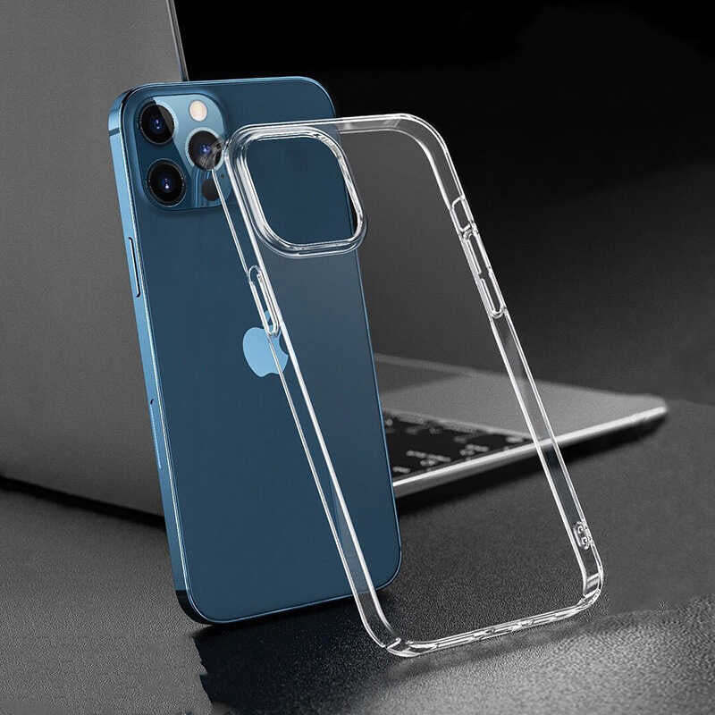 Apple iPhone 12 Pro Max Kılıf Zore Droga Kapak Renksiz