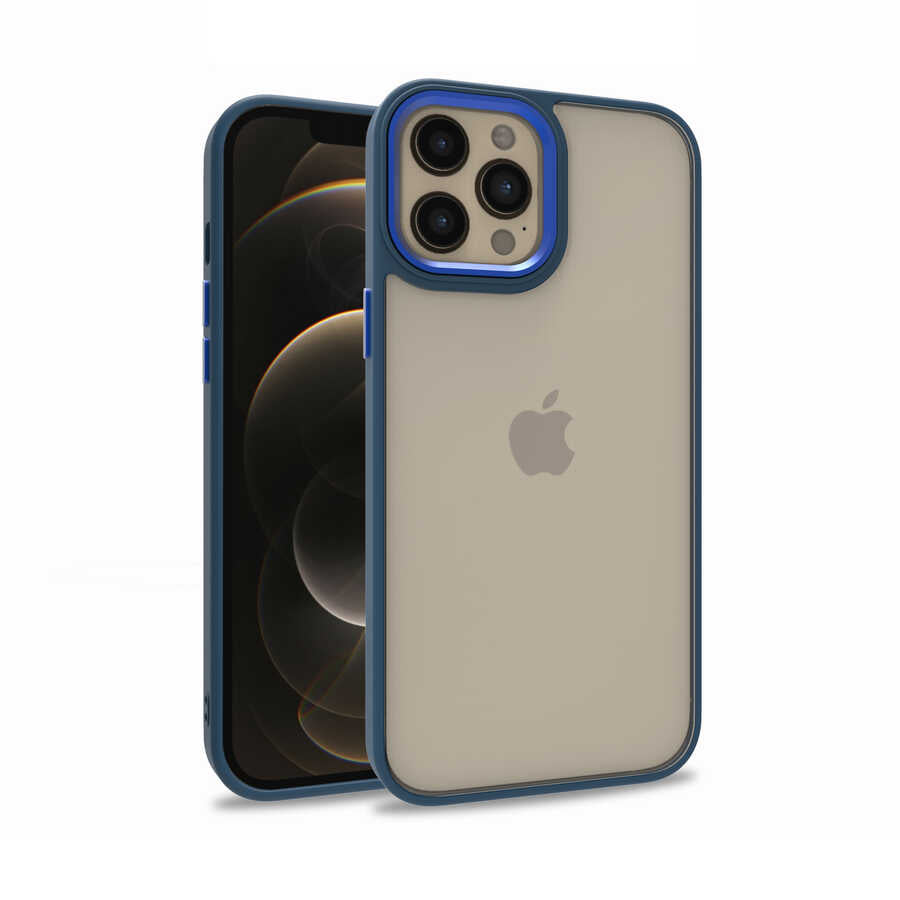 Apple iPhone 12 Pro Max Kılıf Zore Flora Kapak Kırmızı