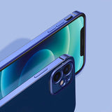 Apple iPhone 12 Pro Max Kılıf Zore Gbox Kapak Mavi Açık