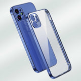 Apple iPhone 12 Pro Max Kılıf Zore Gbox Kapak Mavi Açık