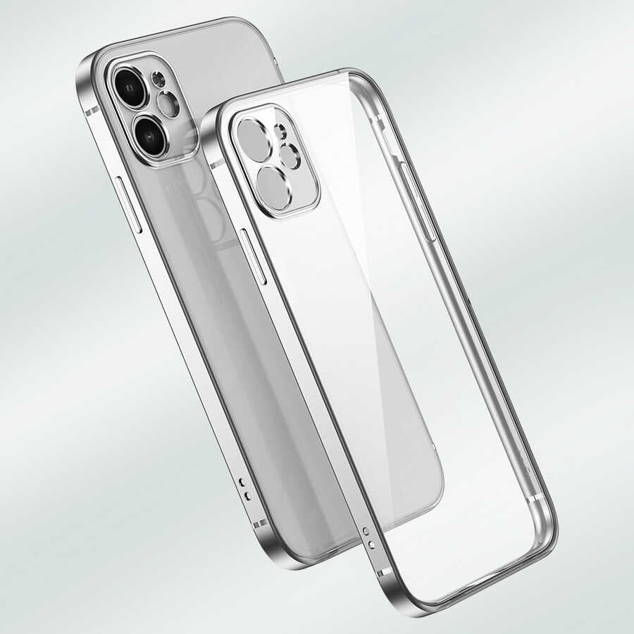 Apple iPhone 12 Pro Max Kılıf Zore Gbox Kapak Mavi Açık