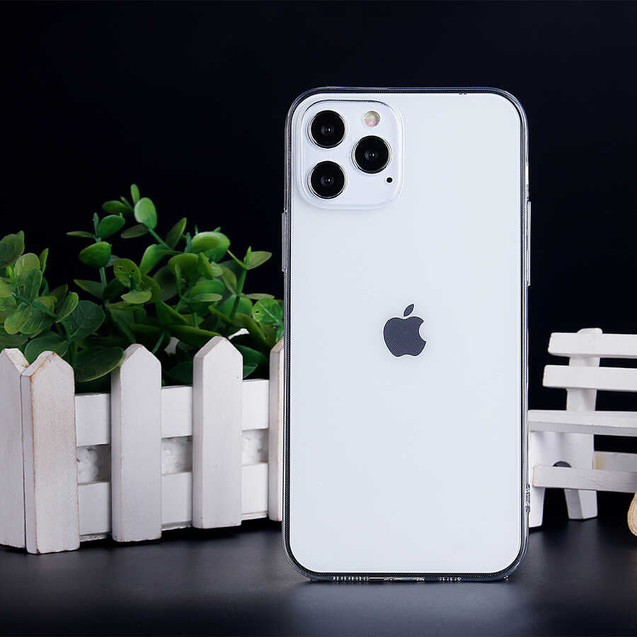 Apple iPhone 12 Pro Max Kılıf Zore İmax Silikon Siyah