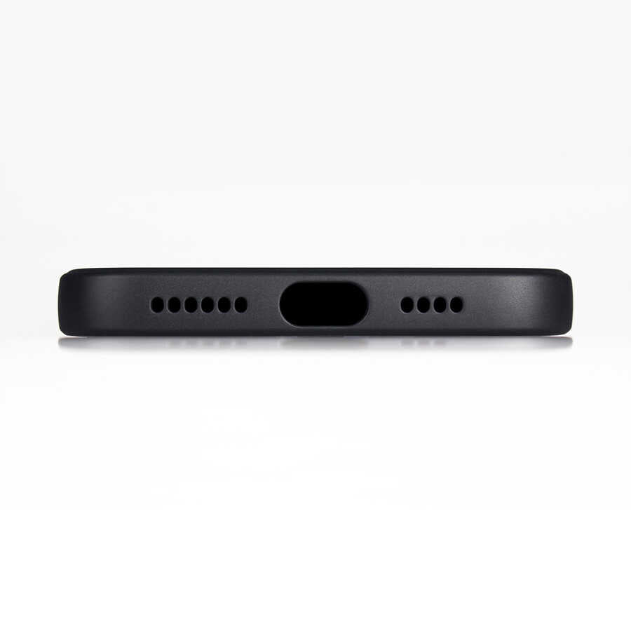 Apple iPhone 12 Pro Max Kılıf Zore İmax Silikon Siyah