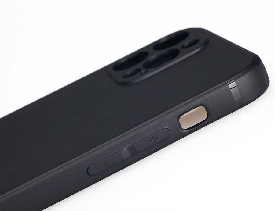 Apple iPhone 12 Pro Max Kılıf Zore İmax Silikon Siyah