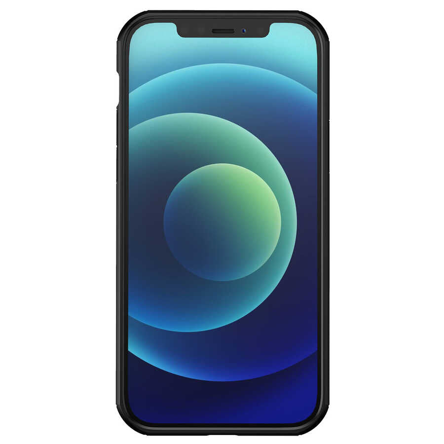 Apple iPhone 12 Pro Max Kılıf Zore İnoks Kapak Mavi