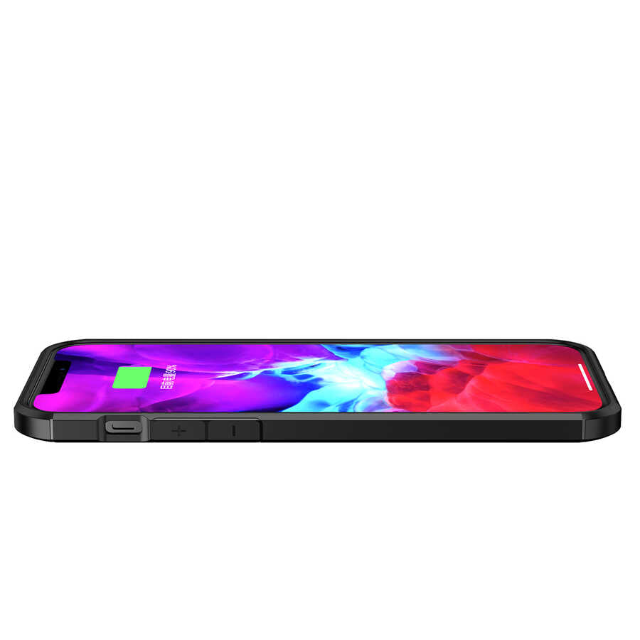 Apple iPhone 12 Pro Max Kılıf Zore İnoks Kapak Mavi