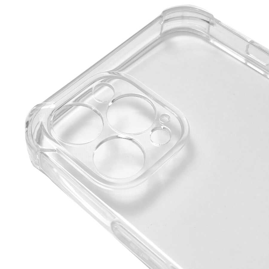 Apple iPhone 12 Pro Max Kılıf Zore Kamera Korumalı Nitro Anti Shock Silikon Renksiz