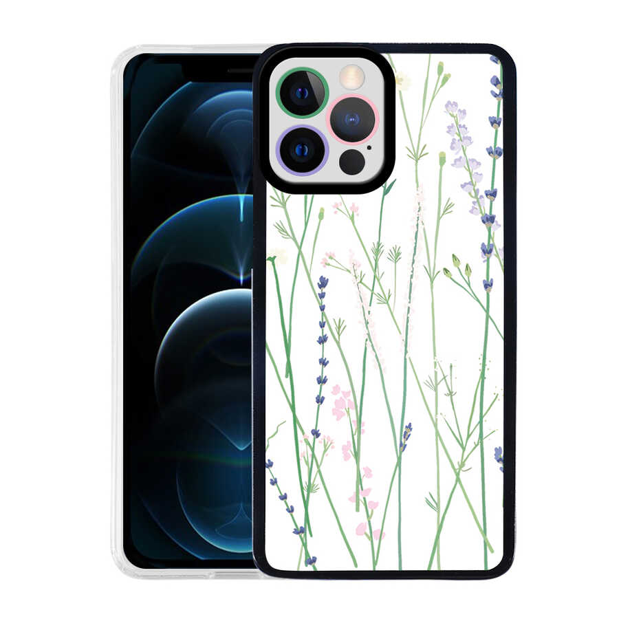 Apple iPhone 12 Pro Max Kılıf Zore M-Fit Desenli Kapak Butterfly No3