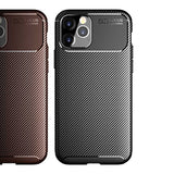 Apple iPhone 12 Pro Max Kılıf Zore Negro Silikon Kapak Kahverengi