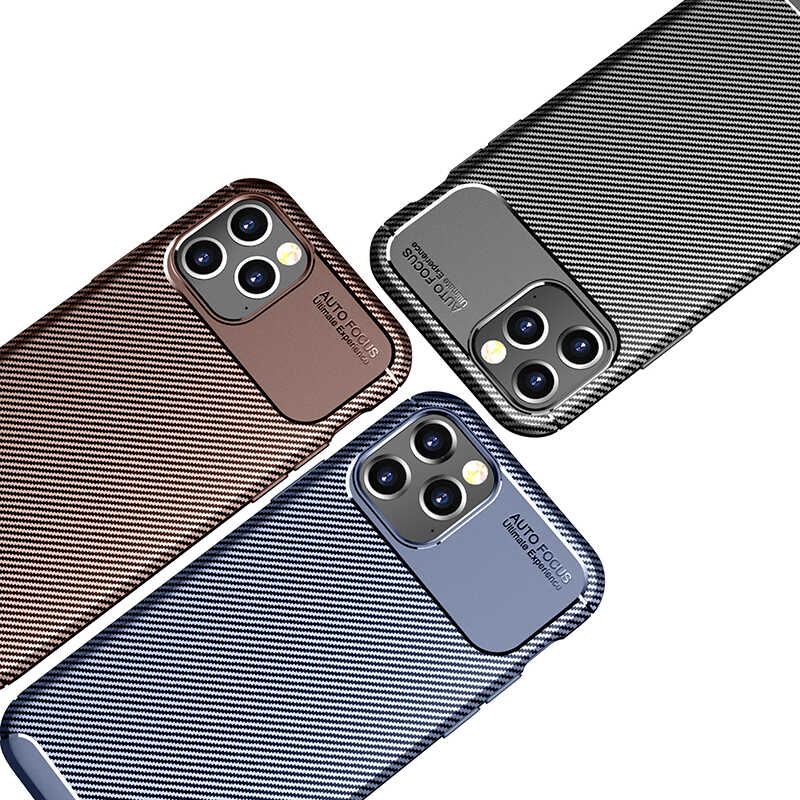 Apple iPhone 12 Pro Max Kılıf Zore Negro Silikon Kapak Lacivert