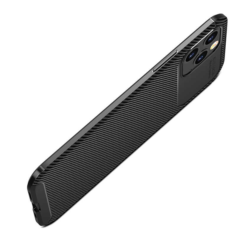 Apple iPhone 12 Pro Max Kılıf Zore Negro Silikon Kapak Siyah