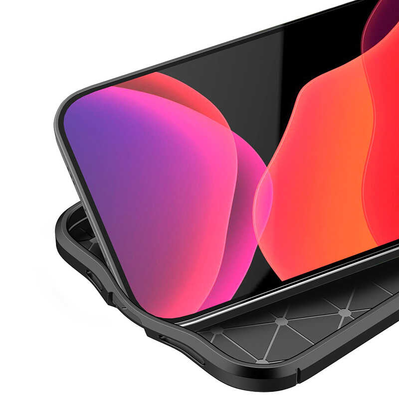Apple iPhone 12 Pro Max Kılıf Zore Niss Silikon Kapak Siyah