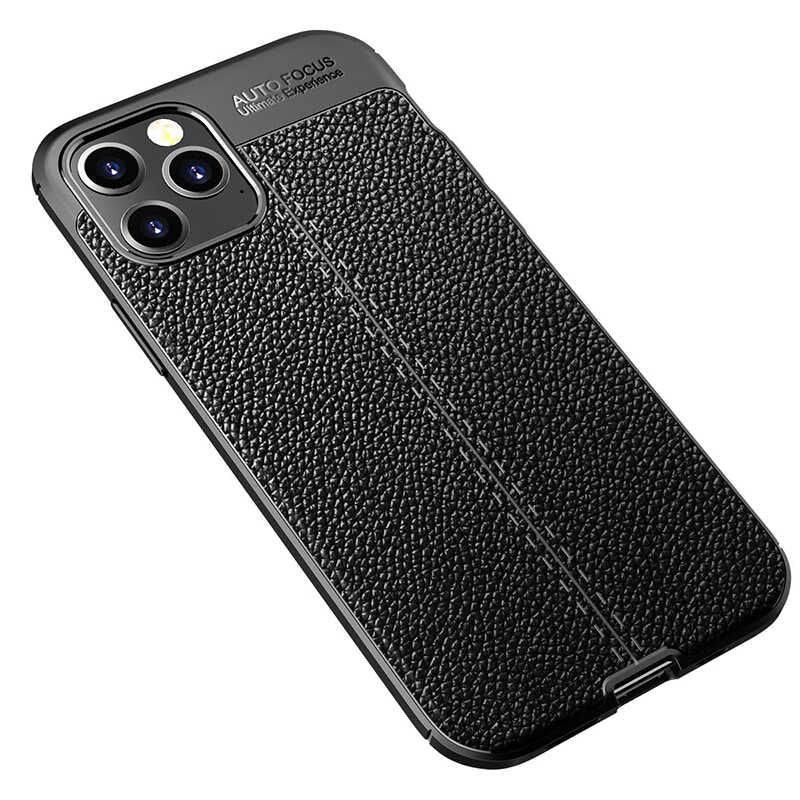 Apple iPhone 12 Pro Max Kılıf Zore Niss Silikon Kapak Siyah