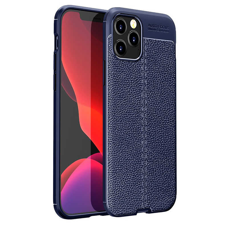 Apple iPhone 12 Pro Max Kılıf Zore Niss Silikon Kapak Lacivert