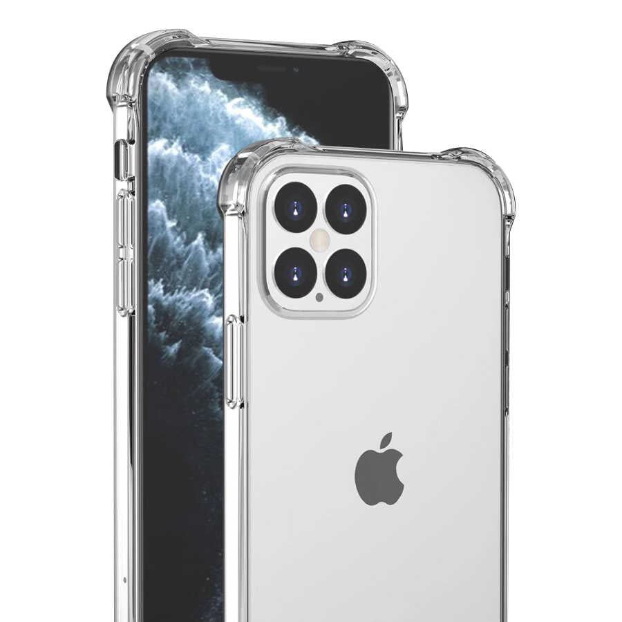 Apple iPhone 12 Pro Max Kılıf Zore Nitro Anti Shock Silikon Renksiz