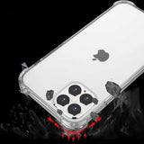 Apple iPhone 12 Pro Max Kılıf Zore Nitro Anti Shock Silikon Renksiz