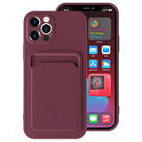 Apple iPhone 12 Pro Max Kılıf Zore Ofix Kapak Mürdüm